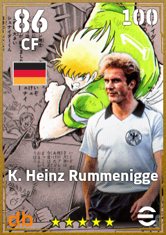 K. Heinz Rummenigge — CF, OVR 86, MAX 100