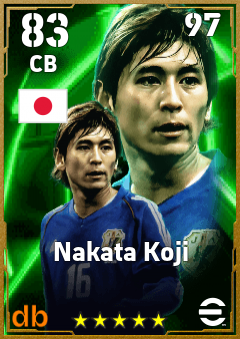 Nakata Koji — CB, OVR 83, MAX 97