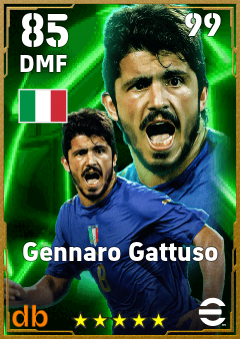 Gennaro Gattuso — DMF, OVR 85, MAX 99