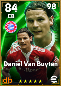 Daniel Van Buyten — CB, OVR 84, MAX 98