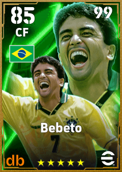 Bebeto — CF, OVR 85, MAX 99