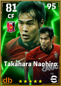 Takahara Naohiro — CF, OVR 81, MAX 95