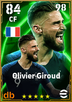 Olivier Giroud — CF, OVR 84, MAX 98