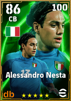Alessandro Nesta — CB, OVR 86, MAX 100