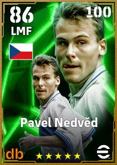 Pavel Nedvěd — LMF, OVR 86, MAX 100