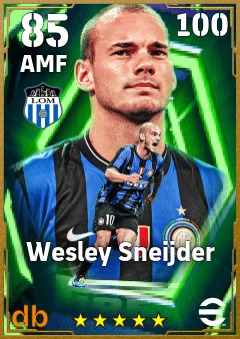 Wesley Sneijder — AMF, OVR 85, MAX 100