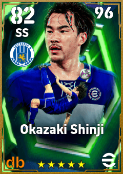 Okazaki Shinji — SS, OVR 82, MAX 96