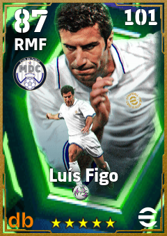 Luís Figo — RMF, OVR 87, MAX 101