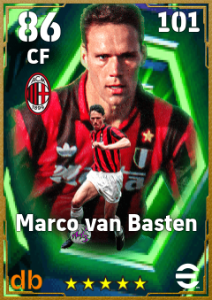 Marco van Basten — CF, OVR 86, MAX 101