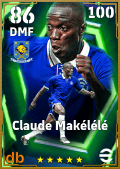 Claude Makélélé — DMF, OVR 86, MAX 100