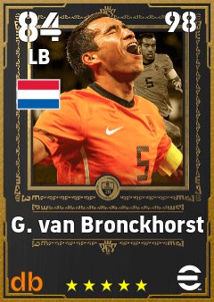G. van Bronckhorst — LB, OVR 84, MAX 98