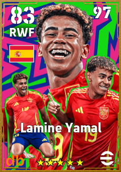Lamine Yamal eFootball player card