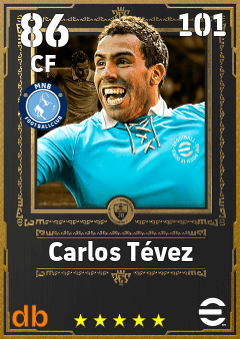 Carlos Tévez — CF, OVR 86, MAX 101