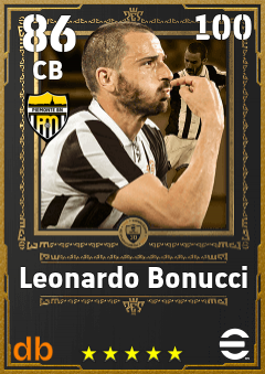 Leonardo Bonucci — CB, OVR 86, MAX 100