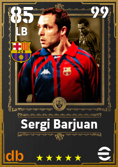 Sergi Barjuan — LB, OVR 85, MAX 99
