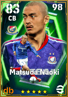 Matsuda Naoki — CB, OVR 83, MAX 98