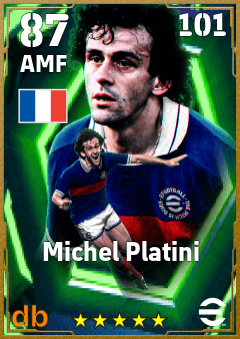 Michel Platini — AMF, OVR 87, MAX 101