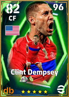 Clint Dempsey — CF, OVR 82, MAX 96
