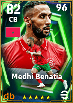 Medhi Benatia — CB, OVR 82, MAX 96
