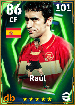 Raúl eFootball player card
