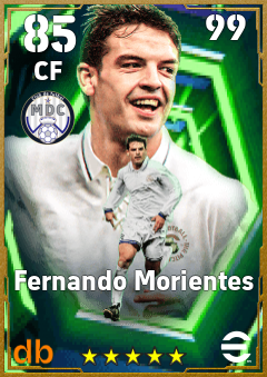Fernando Morientes — CF, OVR 85, MAX 99