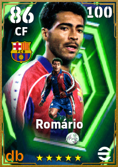 Romário — CF, OVR 86, MAX 100