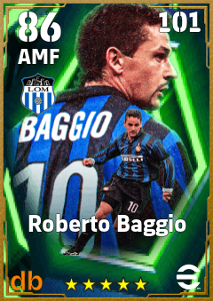 Roberto Baggio eFootball player card