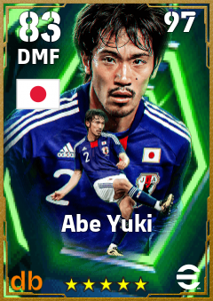 Abe Yuki — DMF, OVR 83, MAX 97