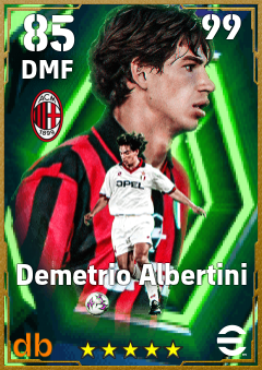 Demetrio Albertini — DMF, OVR 85, MAX 99