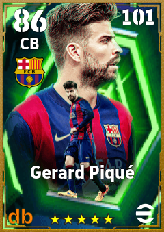 Gerard Piqué — CB, OVR 86, MAX 101