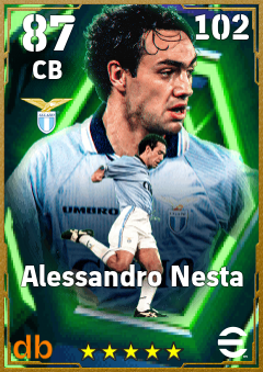 Alessandro Nesta — CB, OVR 87, MAX 102