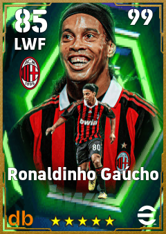 Ronaldinho Gaúcho — LWF, OVR 85, MAX 99