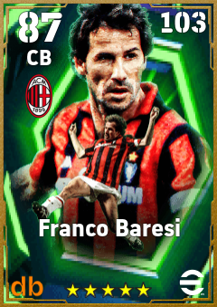 Franco Baresi eFootball player card