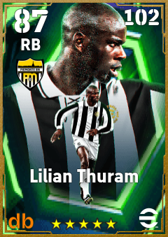Lilian Thuram — RB, OVR 87, MAX 102