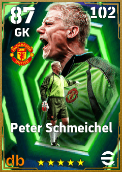 Peter Schmeichel — GK, OVR 87, MAX 102