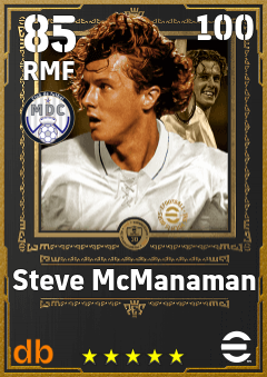 Steve McManaman — RMF, OVR 85, MAX 100
