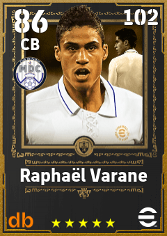 Raphaël Varane eFootball player card