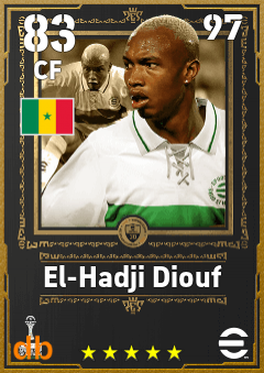 El-Hadji Diouf — CF, OVR 83, MAX 97