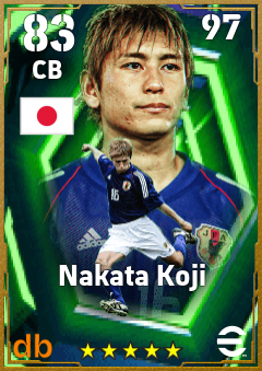 Nakata Koji — CB, OVR 83, MAX 97