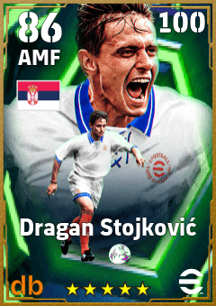 Dragan Stojković — AMF, OVR 86, MAX 100