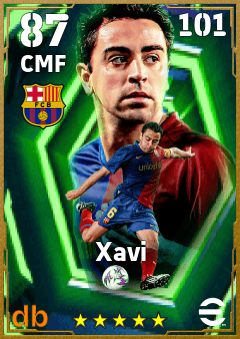 Xavi — CMF, OVR 87, MAX 101