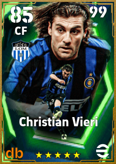Christian Vieri — CF, OVR 85, MAX 99