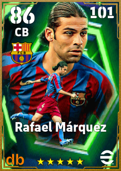 Rafael Márquez — CB, OVR 86, MAX 101