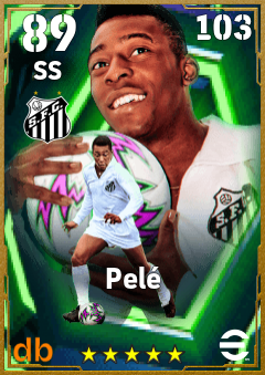 Pelé — SS, OVR 89, MAX 103