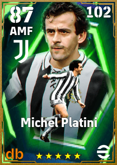 Michel Platini — AMF, OVR 87, MAX 102