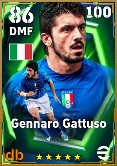Gennaro Gattuso — DMF, OVR 86, MAX 100