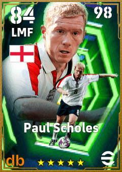 Paul Scholes — LMF, OVR 84, MAX 98