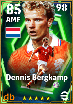 Dennis Bergkamp — AMF, OVR 85, MAX 98