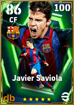 Javier Saviola — CF, OVR 86, MAX 100
