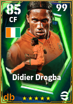 Didier Drogba — CF, OVR 85, MAX 99